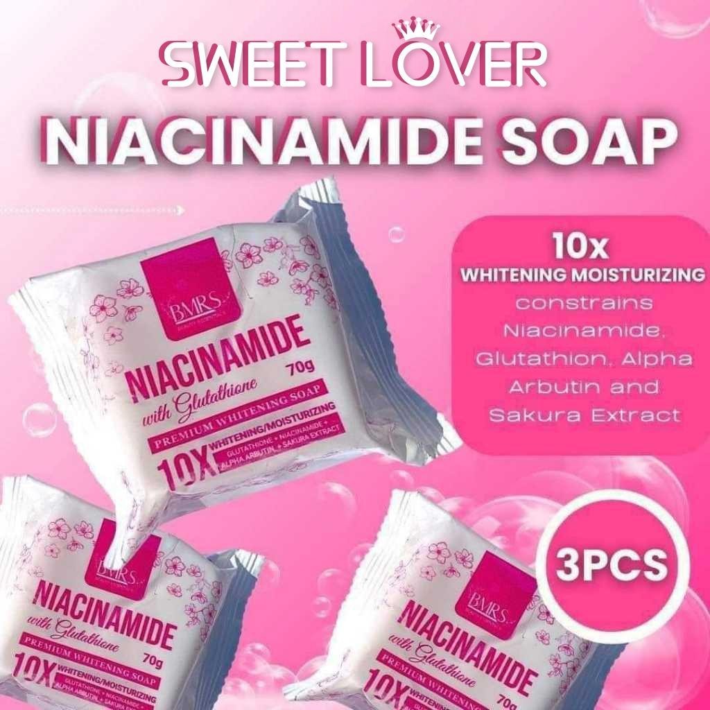 NIACINAMIDE GLUTA SOAP 10x WHITENING & MOISTURIZING Glass Skin | Shopee ...