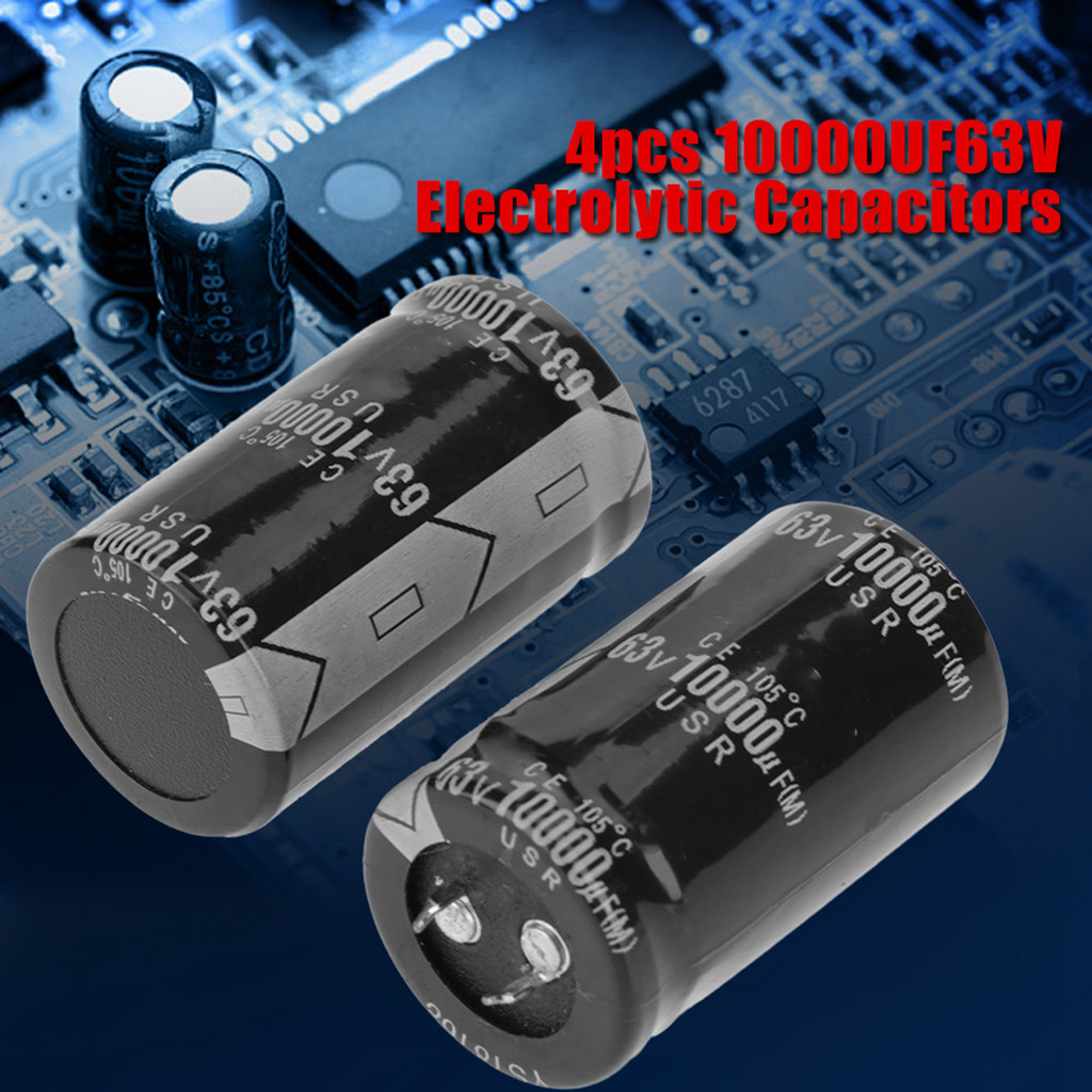 Fun~ 4Pcs 30*50mm Audio Electrolytic Capacitor 10000uF 63V Electronic ...