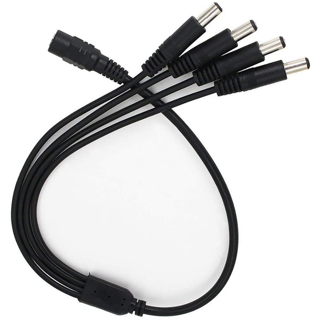 nxp-4 Way DC Power Splitter Adapter CCTV 1 Female to 4 Male DC Power ...