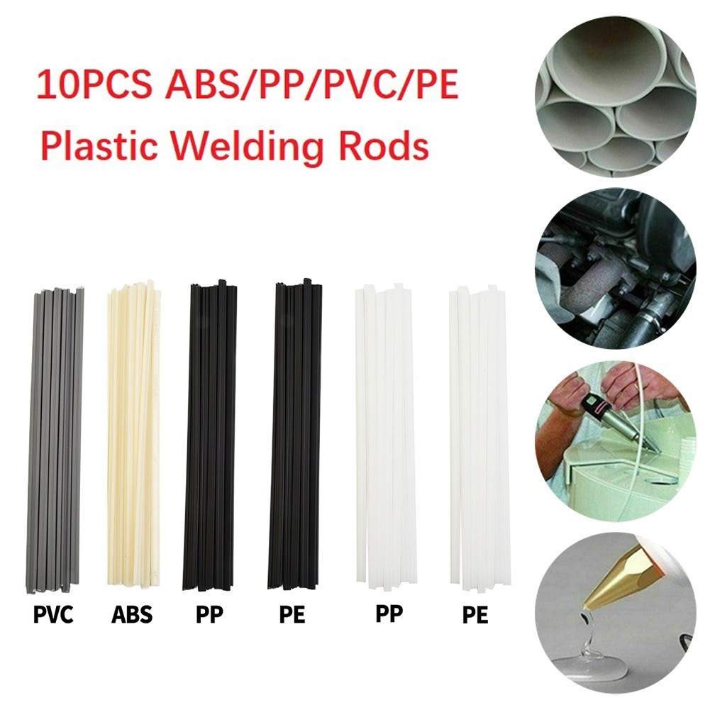 10pcs Plastic Welding Rods Bumper Repair ABS/PP/PVC/PE Sticks 200mm