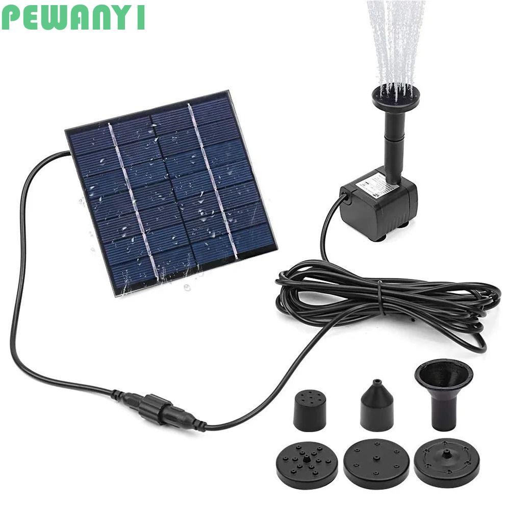 PEWANY1 Solar Panel Water Pump, Mini DC Brushless Solar Fountain Pump ...