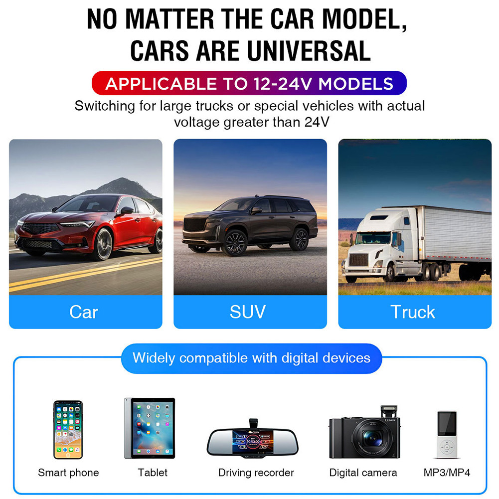 Car Charger USB Car MP3 Player Hands Free Wireless