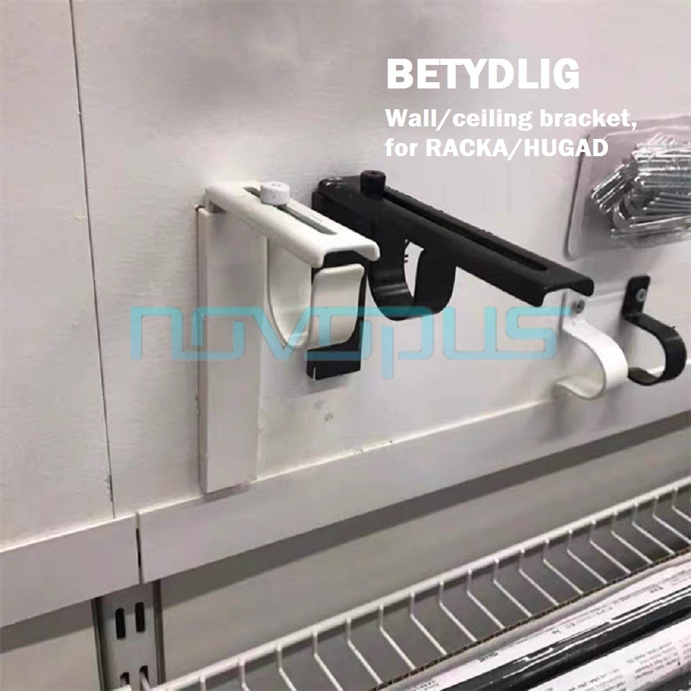 NOVO L-Shape Wall Bracket / Ceiling Bracket with Rod Holder for RACKA ...
