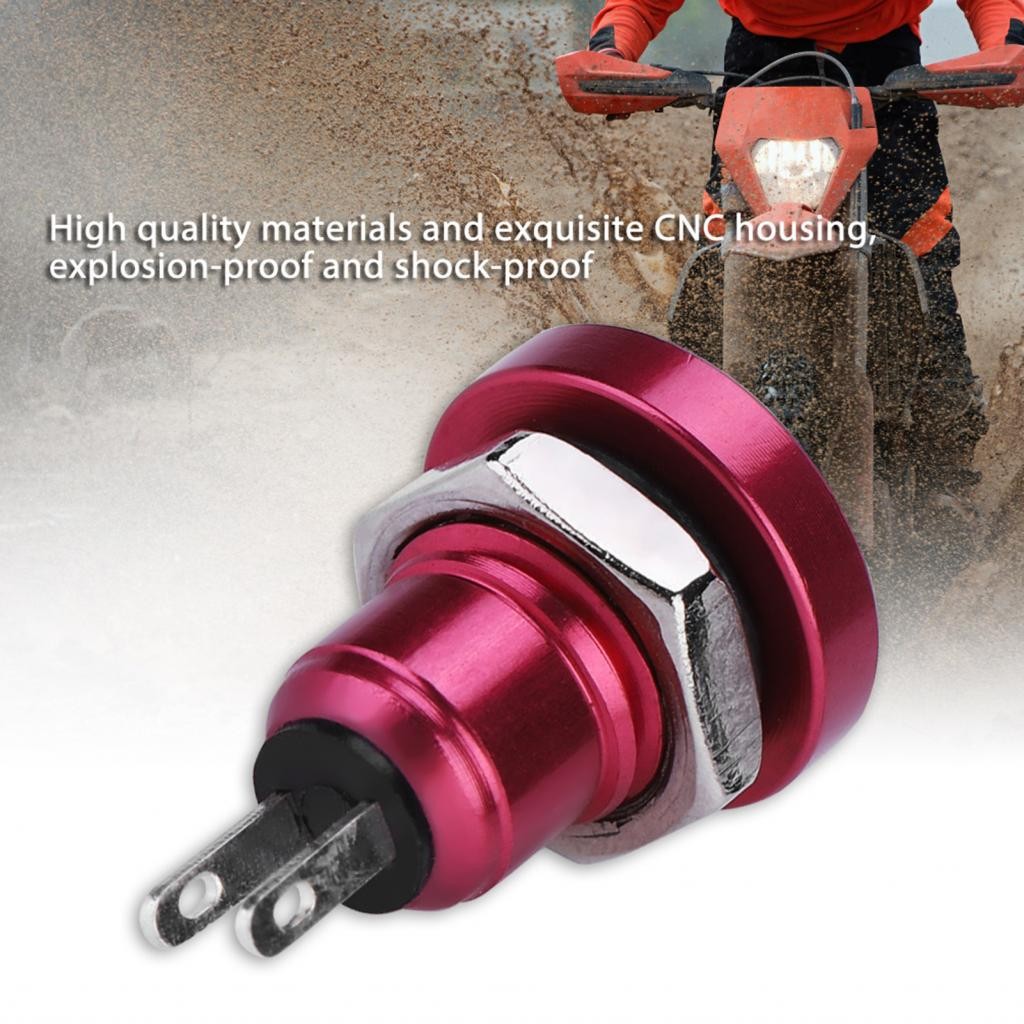 Wasserdichter Druckknopf 12V - Auto Momentary Switch IP65 Für 8mm Loch