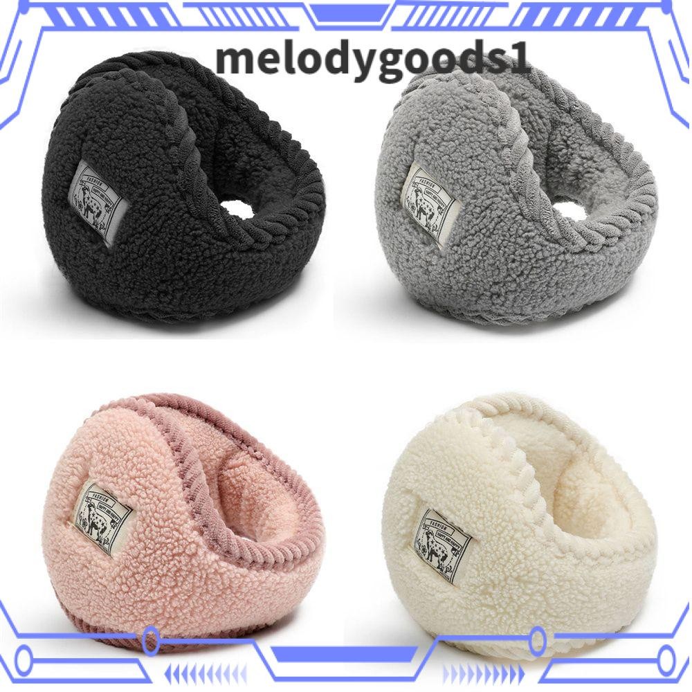 MELODYGOODS1 Lamb Wool Ski Wear Solid Earcap Winter Ear Protect