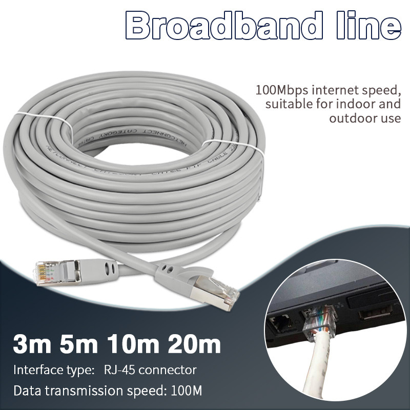 High Speed RJ45 Network Cable Ethernet PC Computer Router Wire Cables ...
