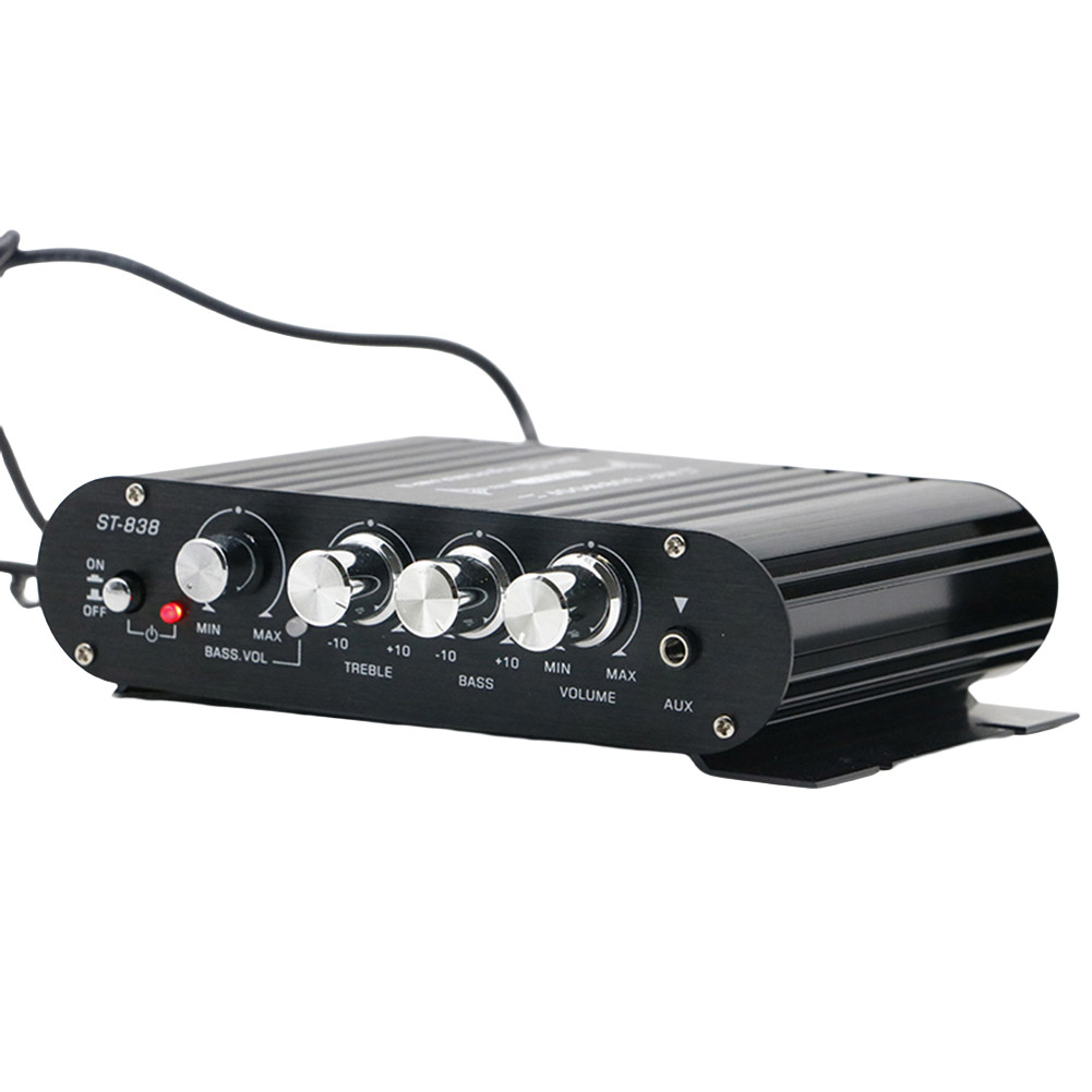 Iodool 【High Quality】 ST838 HiFi 2.1 Channel Mini Media Player Bass