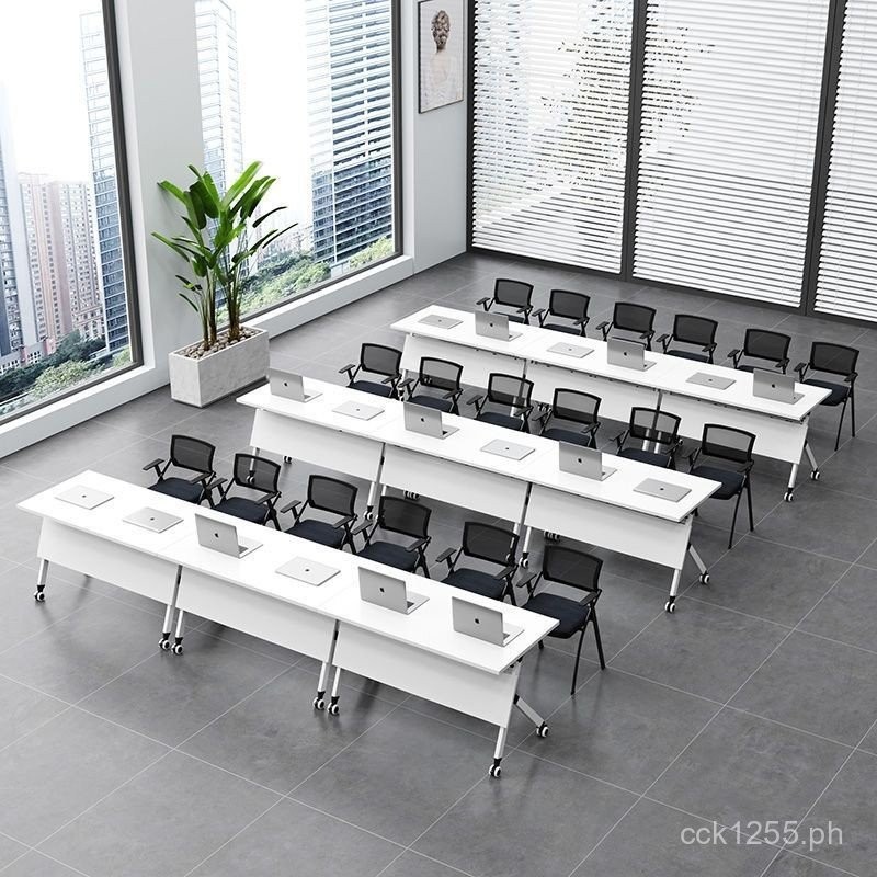 Movable Modular Desk Training Table Folding Conference Table Staff ...