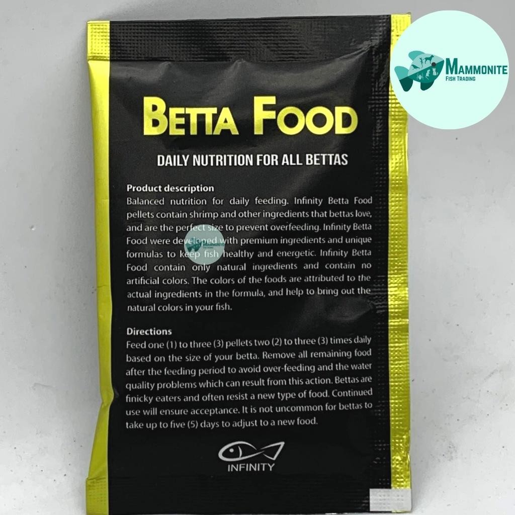 5pcs Infinity Betta Food Daily Nutrition for All Bettas Color Enhancer ...