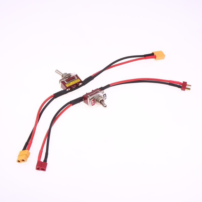 Warm 1 Piece XT60 XT90 T-Plug Power ON-OFF Toggle 12/14AWG Large ...