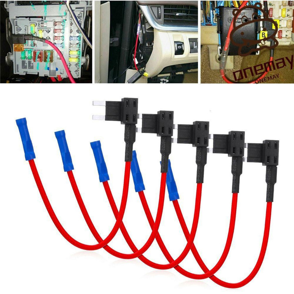12V 10A Micro Mini Standard Fuse Tap Adapter Car Chip Fuse Holder ...