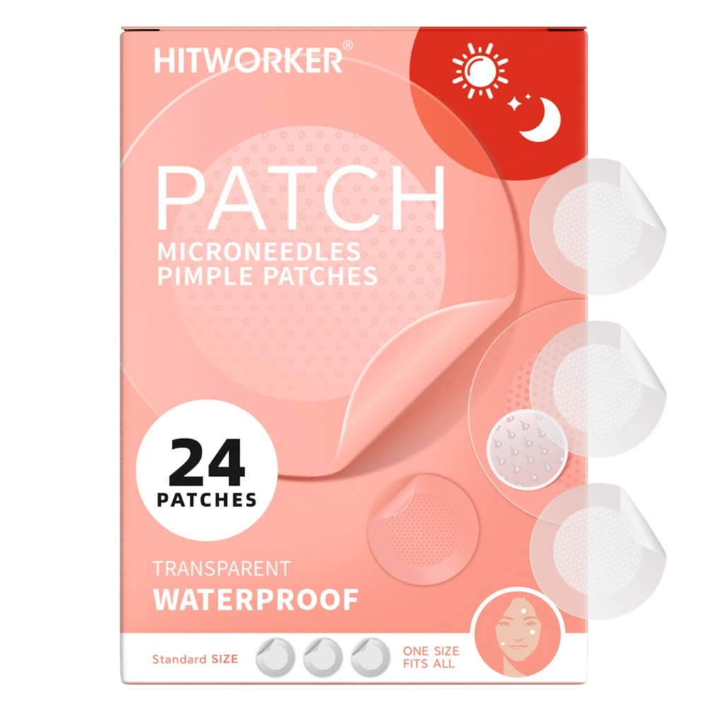 Pimple Patch (24 pcs) - Hydrocolloid Micropoint Pimple Patch For Acne ...