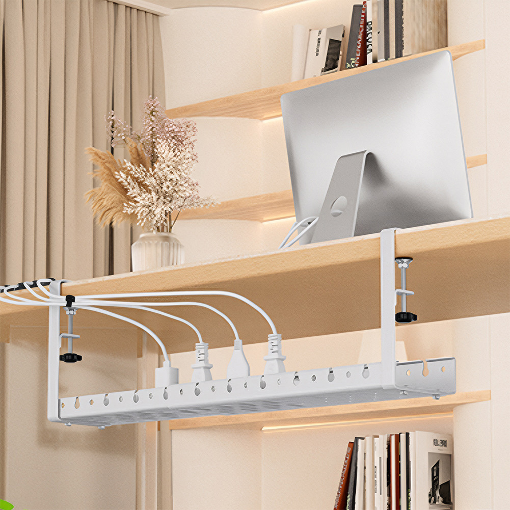 Expandable Under Desk Cable Management Tray Heavy Duty Under Desk Cable ...