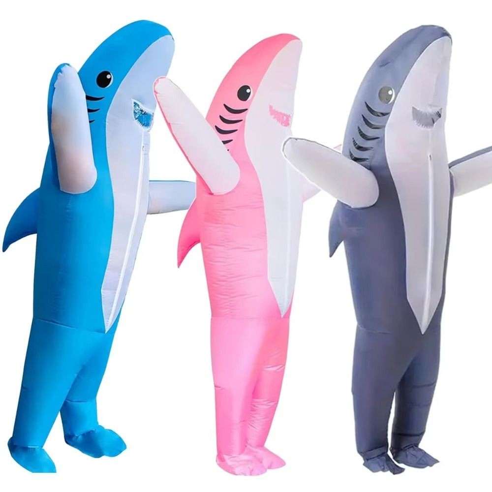 CORREIA Shark Inflatable Suit, Cute Battery Box Inflatable Shark ...