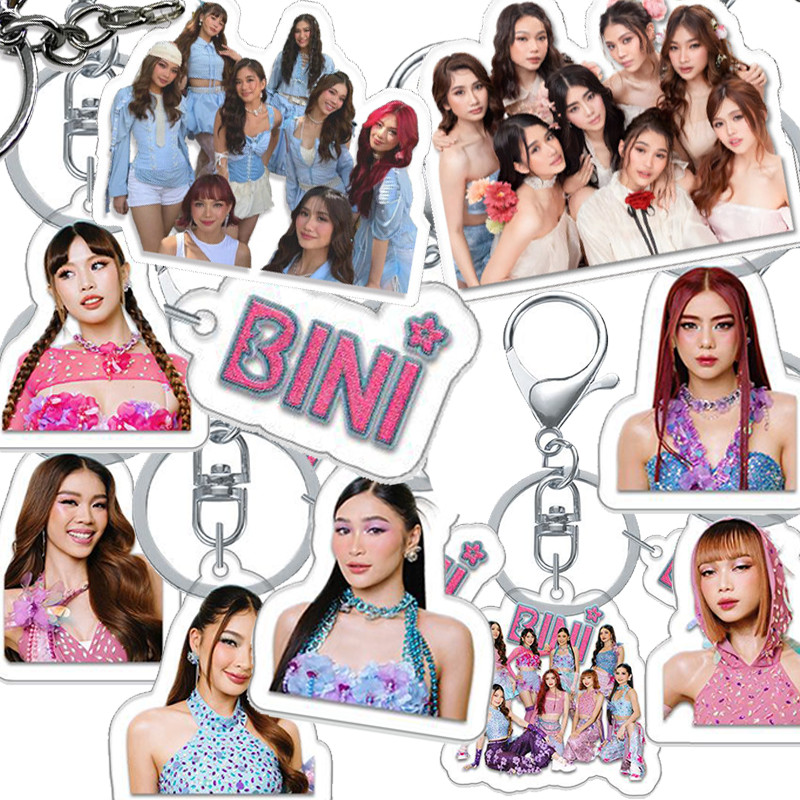 BINI Keychain Philippine Idol 2024 Girl Group Keychains Idol ...