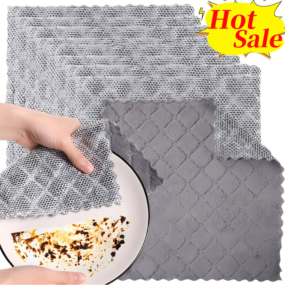 20/25cm Diamond-shaped Steel Wire Dishcloth / 2-In-1 Upgrade Magic ...