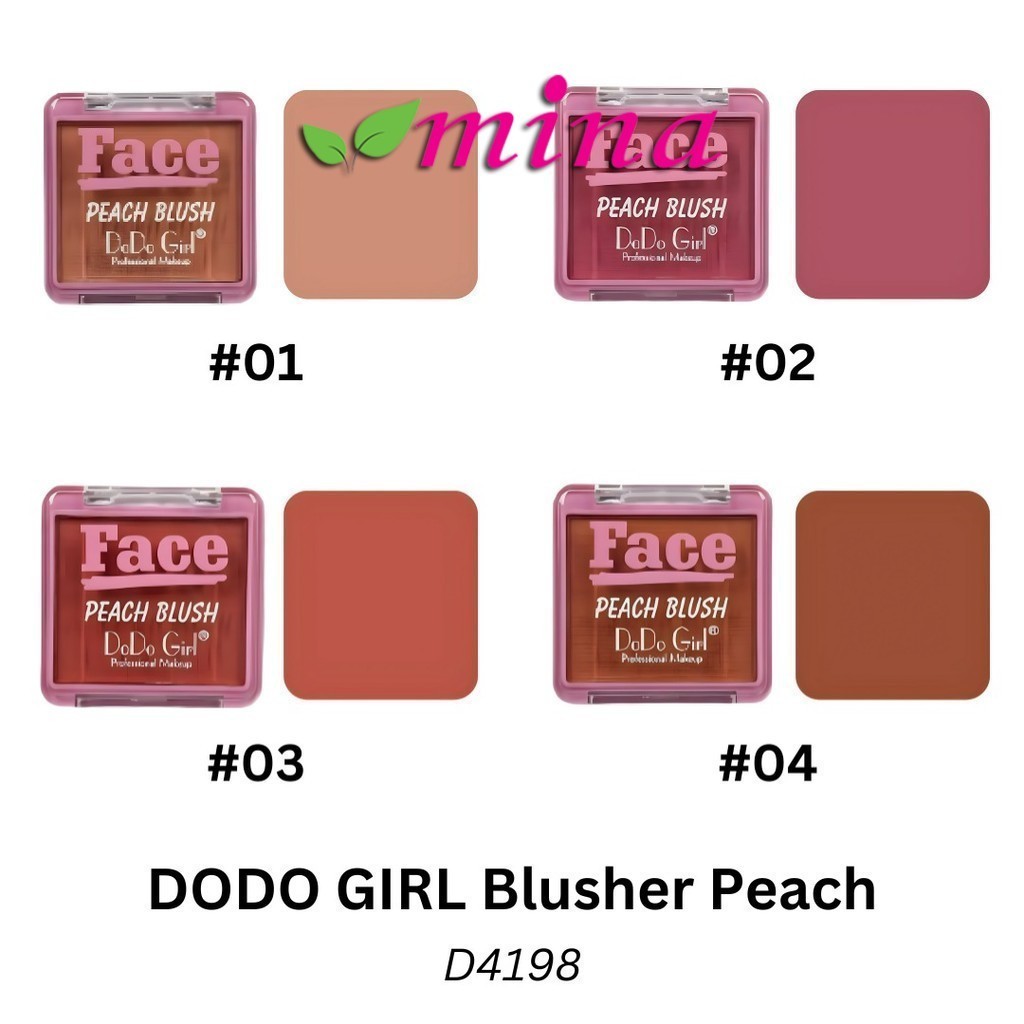 DODO GIRL Blusher Peach D4198 Pemerah Pipi Pigmented Color Pinkflash ...