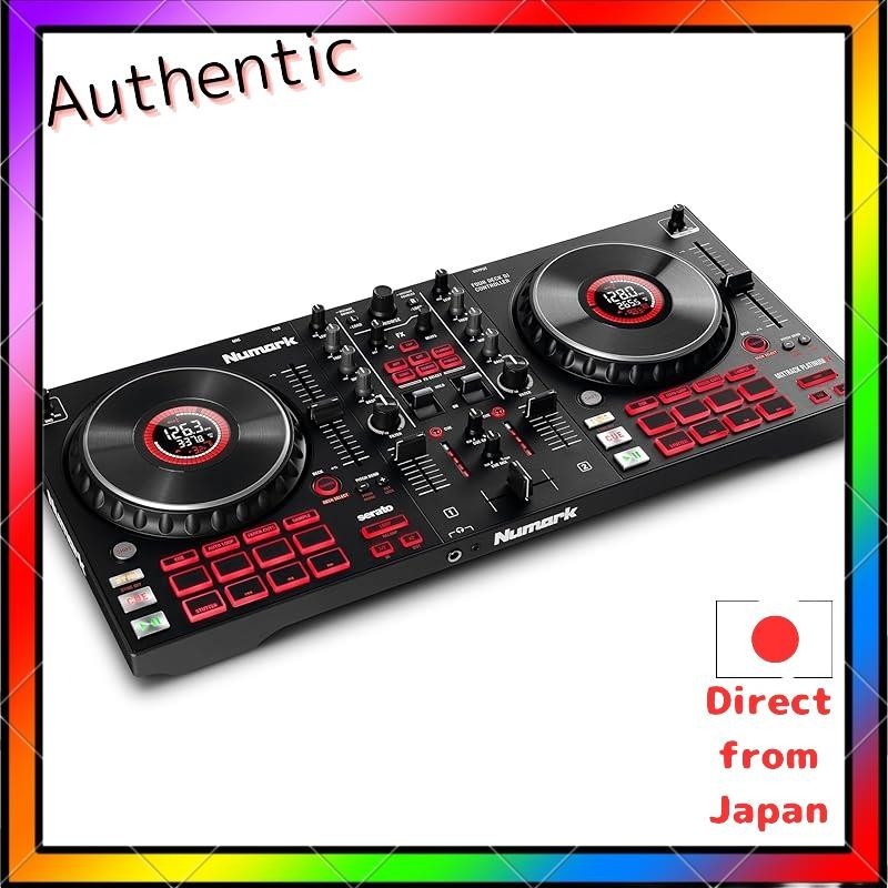 Numark DJ controller with 4 deck touchsensitive jog wheels, Serato DJ