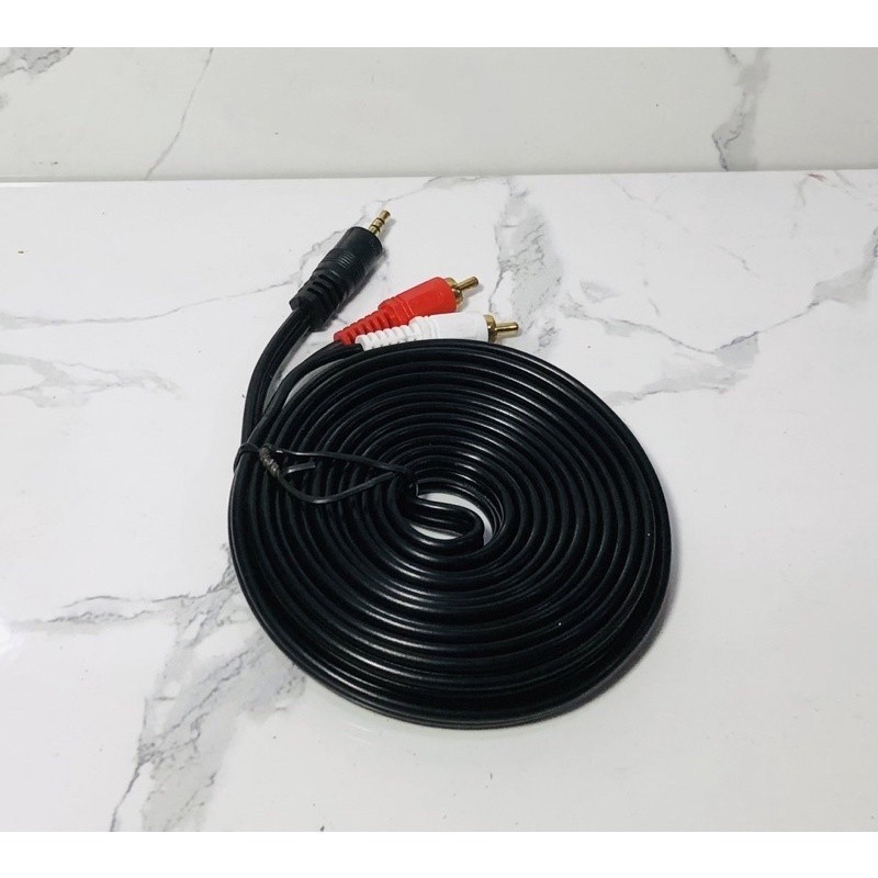 Audio Cable 2 To 1 Hp To Specer Cable 5 Meters Long | Shopee Philippines