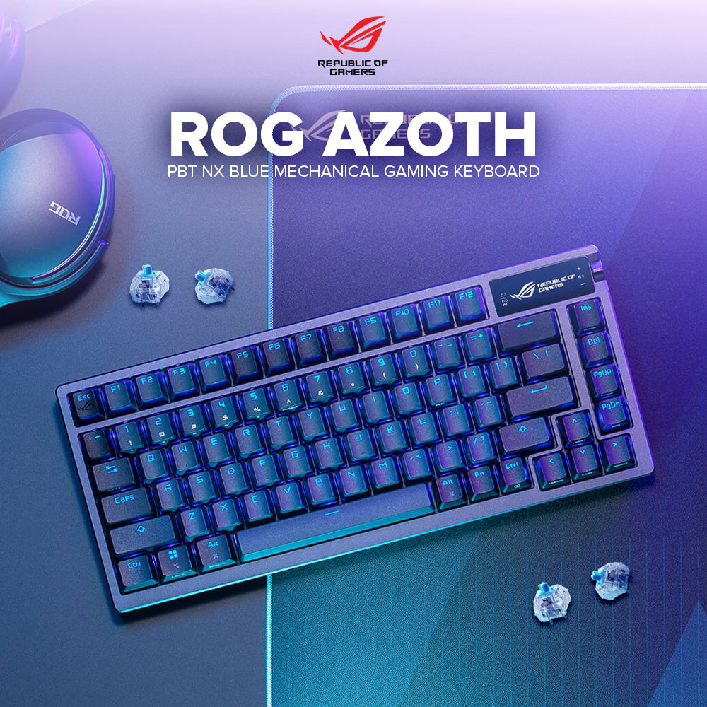 Asus ROG Azoth PBT NX Red/NX Blue and NX Storm/ NX Snow Gaming Keyboard ...