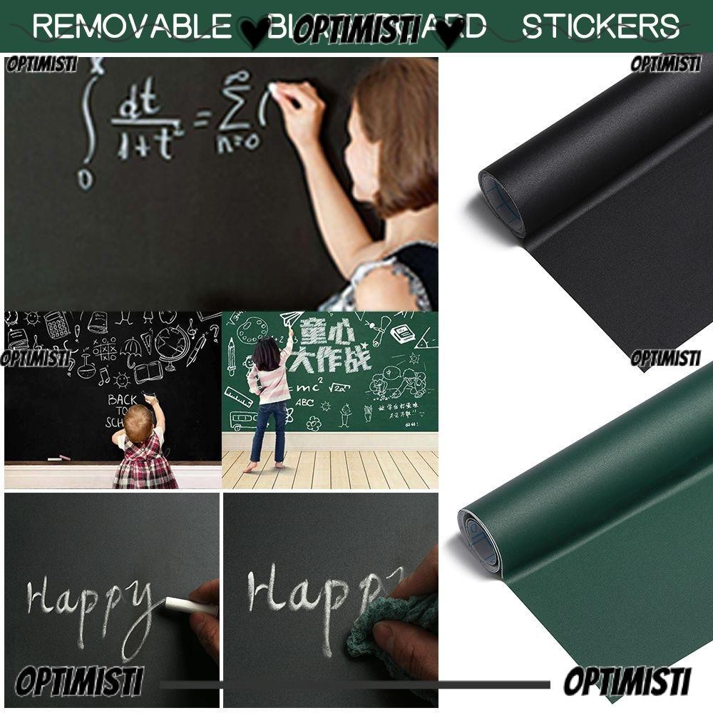 OPTIMISTI Blackboard Stickers Erasable Writing Graffiti PVC Vinyl ...