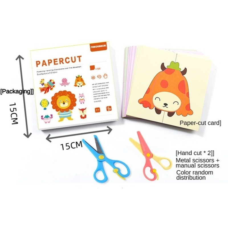 DIY Paper Cutting Activity Scissor Skill Toddler Fine Motor Skill ...
