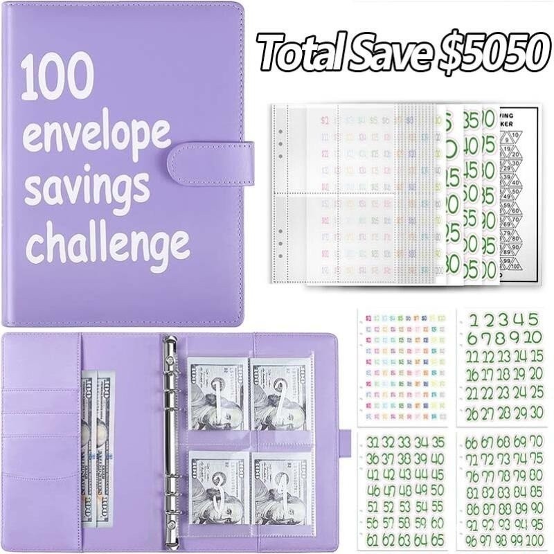 LIBRA Binder 52 Week Save Money Envelope Challenge 2024 Daily Planner ...