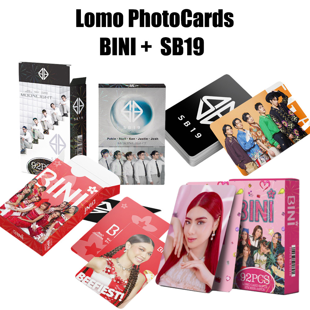 SB19 Lomo Cards Bini jollibini Photocards Jollibee Photocard ...