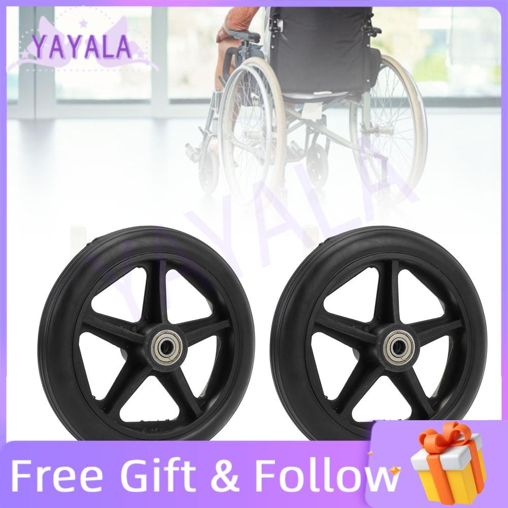 Yayala Wheelchair Front Solid Tire Wheel Replacement 6 Inch Electric