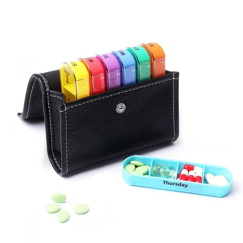 1Pc 28 Squares Weekly 7 Days Tablet Pill Box Holder Medicine Storage ...