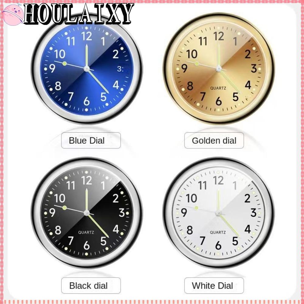 HOULAIXY Car Clock, 40mm Dashboard Quartz Clock, Night Light with Clip