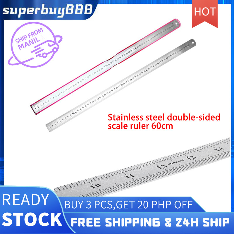 nxp【Ship from Manila】Stainless Steel Double Side Measuring Straight
