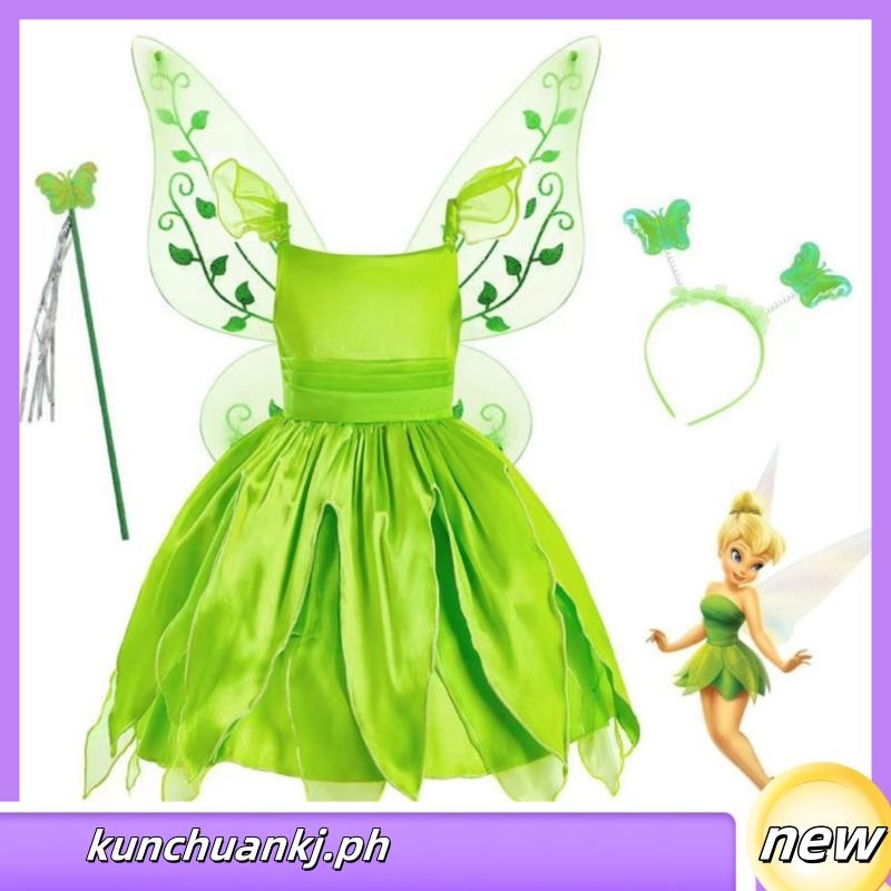 Girls Tinker Bell Platinum Costume main image 0
