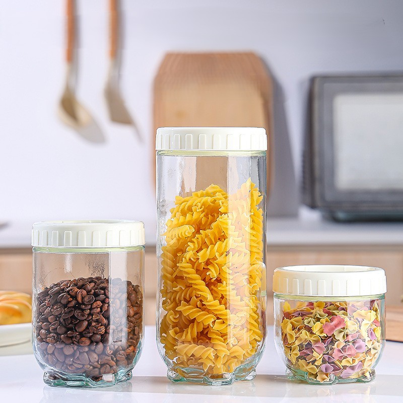 Set Air Tight Glass Interlock Stackable Food Container | Shopee Philippines
