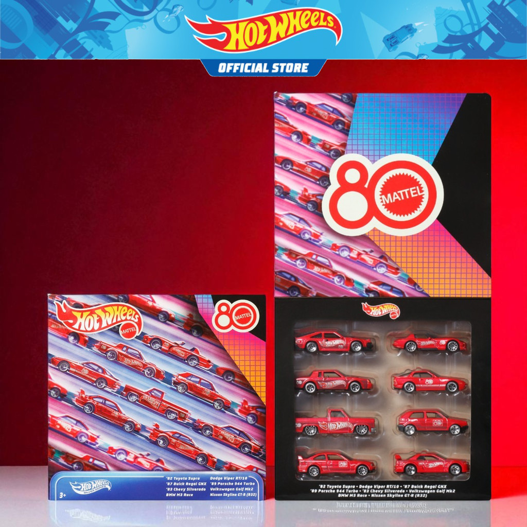 hot-wheels-mattel-80th-anniversary-die-cast-vehicle-8-pack-silver