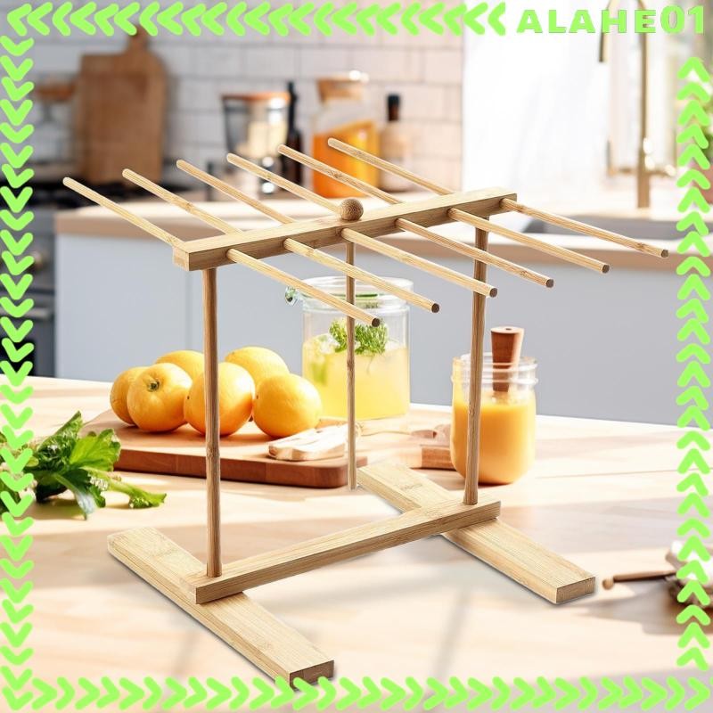 [Alahe] Pasta Drying Rack Wood Detachable Spaghetti Holder Dryer Rack ...