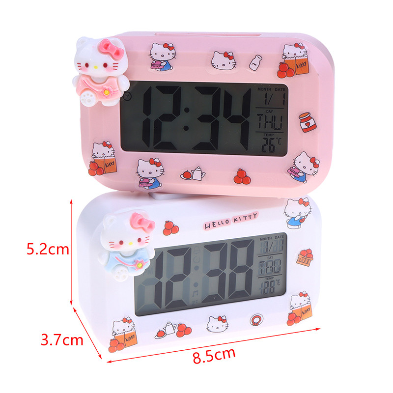 SEMEBY Cute Cartoon Alarm Clock Mini Digital Clock Desktop Decoration ...