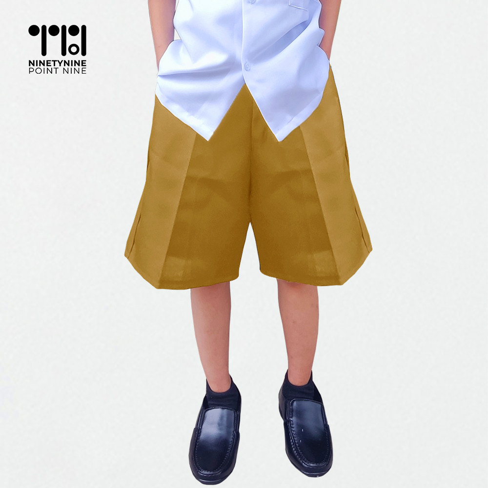 99.9 School Uniform Shorts Khaki for Kids Boys Size 2 5x Shopee Philippines