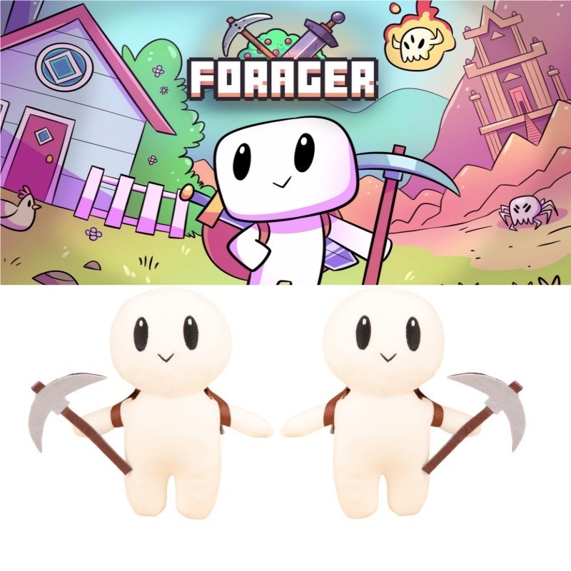 Forager Plush Toy Forager Game Merchandise Cute Scythe Character ...