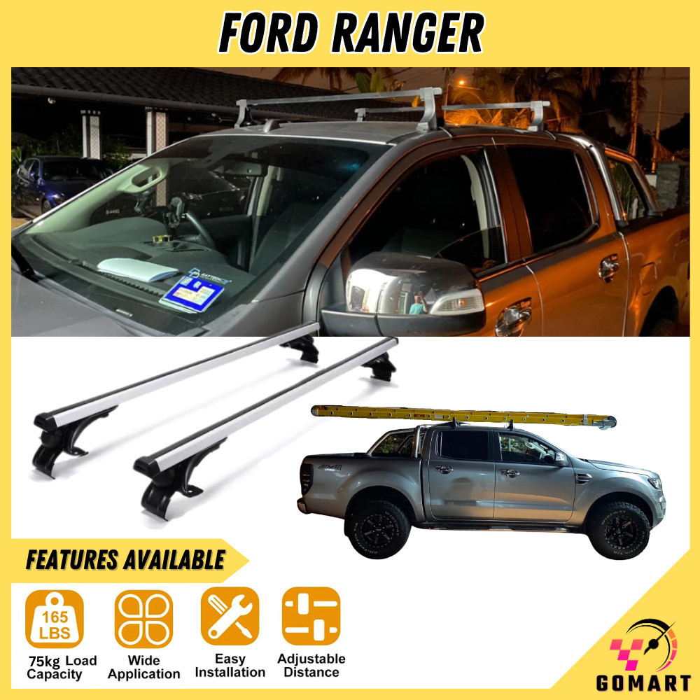 FORD RANGER Roof Rack Cargo Carrier Rack Luggage Rail Bar Rak Bagasi ...