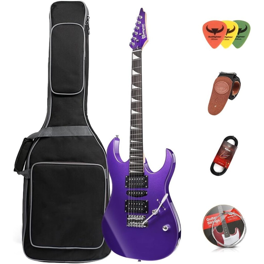Bullfighter Introduction To Electric Guitar Beginner Rock Professional Electric Guitar With Effect Set.jpg 640x640
