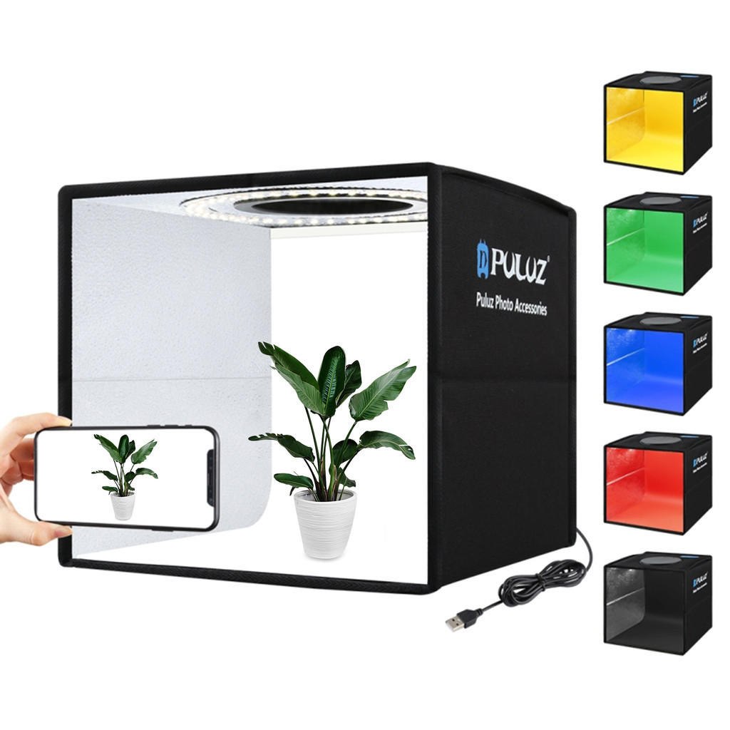 PULUZ Soft Box Set Portable Folding Photo Lighting Modifier Photography ...