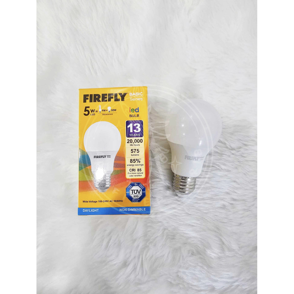 Firefly Basic Series LED Light Bulb 5 Watts Daylight Non-Dimmable ...