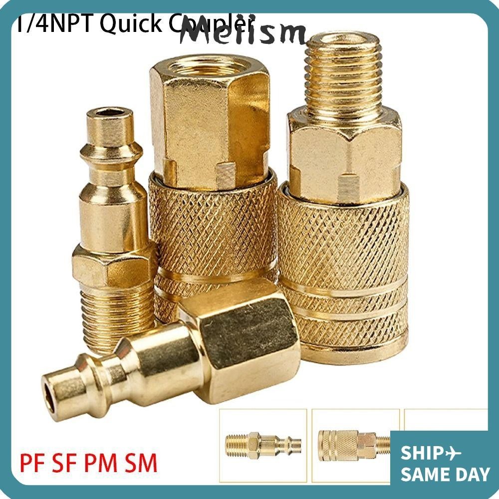 MEIISM 1Pcs Quick Coupler Tool, Air Line Compressor Connector Tool 1/4 ...