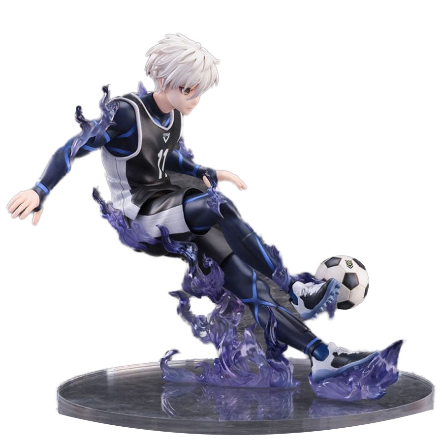 Tongyundacheng Blue Lock Figurine d'anime Seishiro Nagi 21 cm en PVC pour décoration de bureau