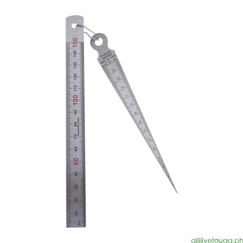 allilivefoua Stainless Steel Taper Welding Gauge Test Welding Taper for
