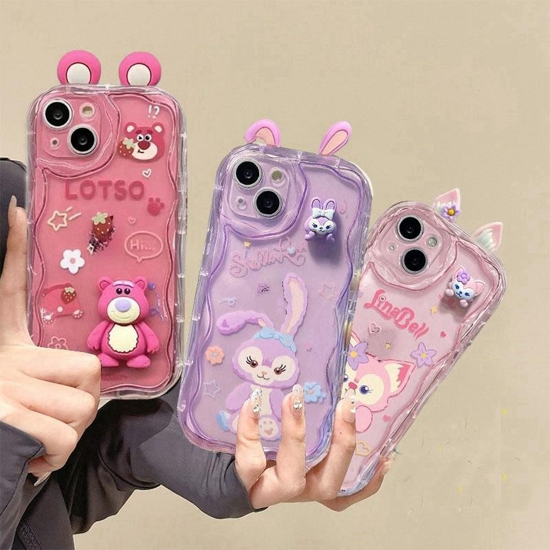 3D Disney LinaBell StellaLou Lotso Casing For IPhone 15 14 13 11 Pro