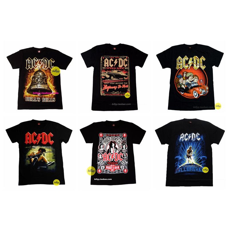 ACDC AC DC Band Highway Rock Band Punk Cotton Tshirt Free Shipping