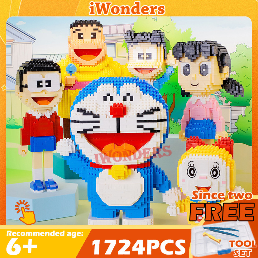 Nano Blocks Cartoon Doraemon Dorami Shizuka Nobita Suneo Takeshi