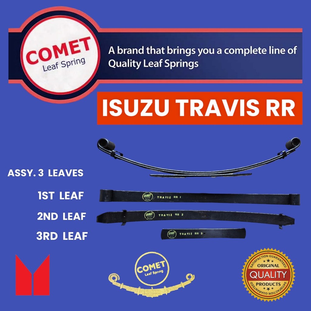 Leaf Spring for Isuzu Travis Rear 3 Leaves (Molye) | Shopee Philippines